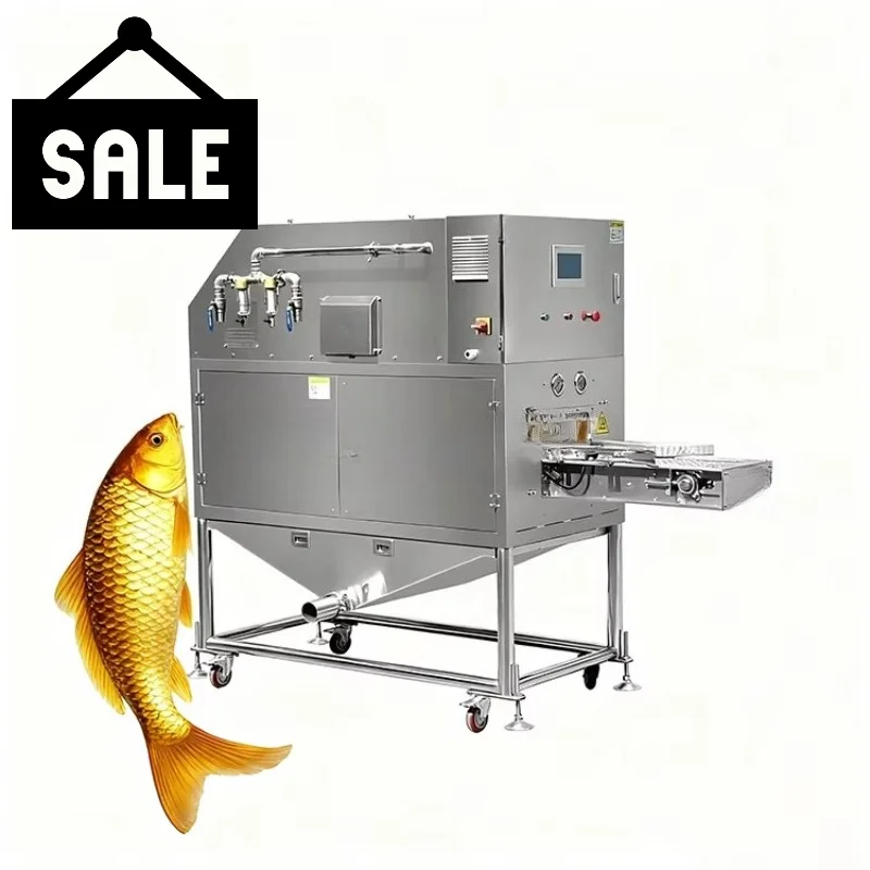 Fish Scaling Machine Industrial Customized Fish Cleaning Machine Stainless Steel Automatic Scale Remover Factory Use