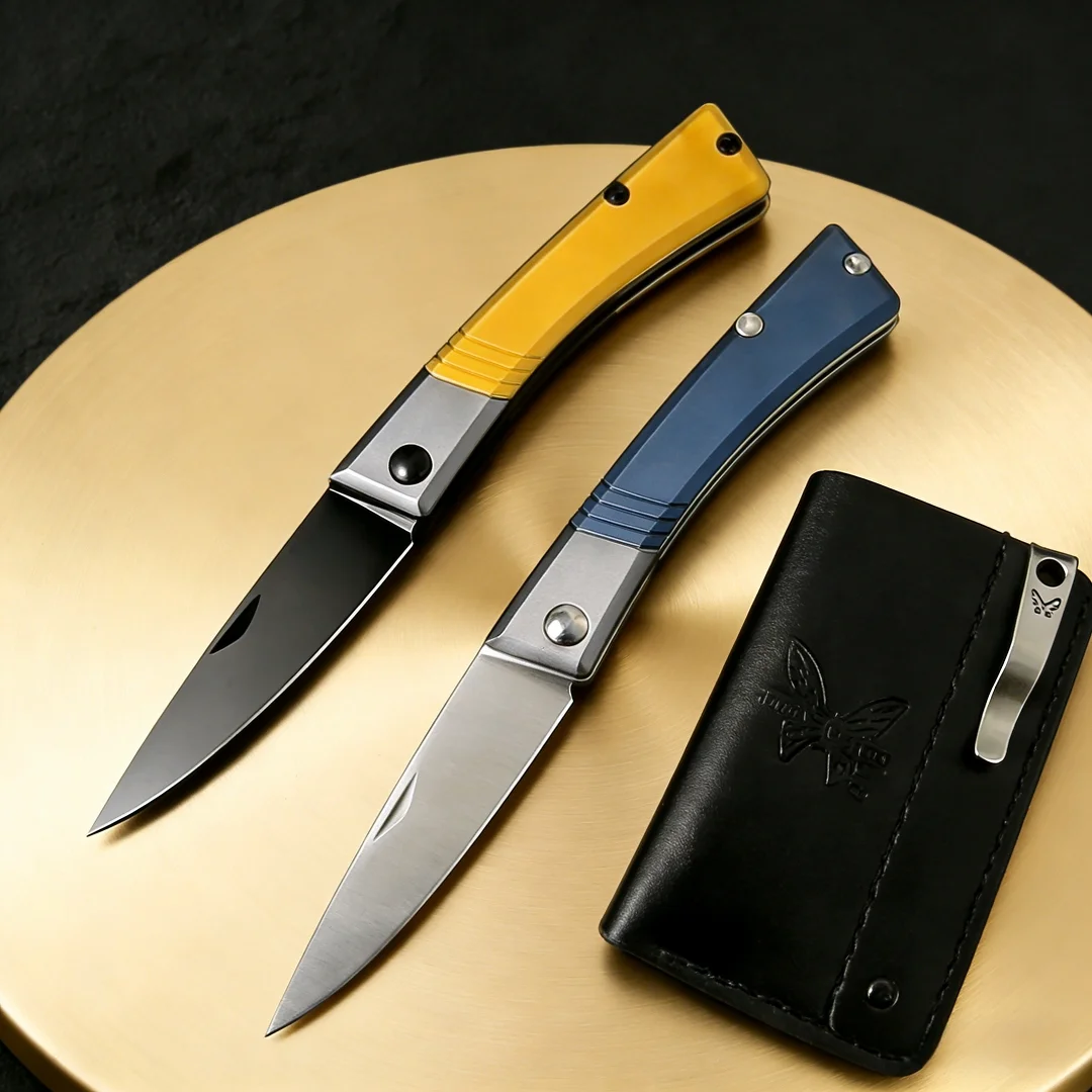 

BM315 - Компактный мини-складной нож EDC, изысканный карманный нож с легкой ручкой из алюминиевого сплава, острый бытовой нож для фруктов.