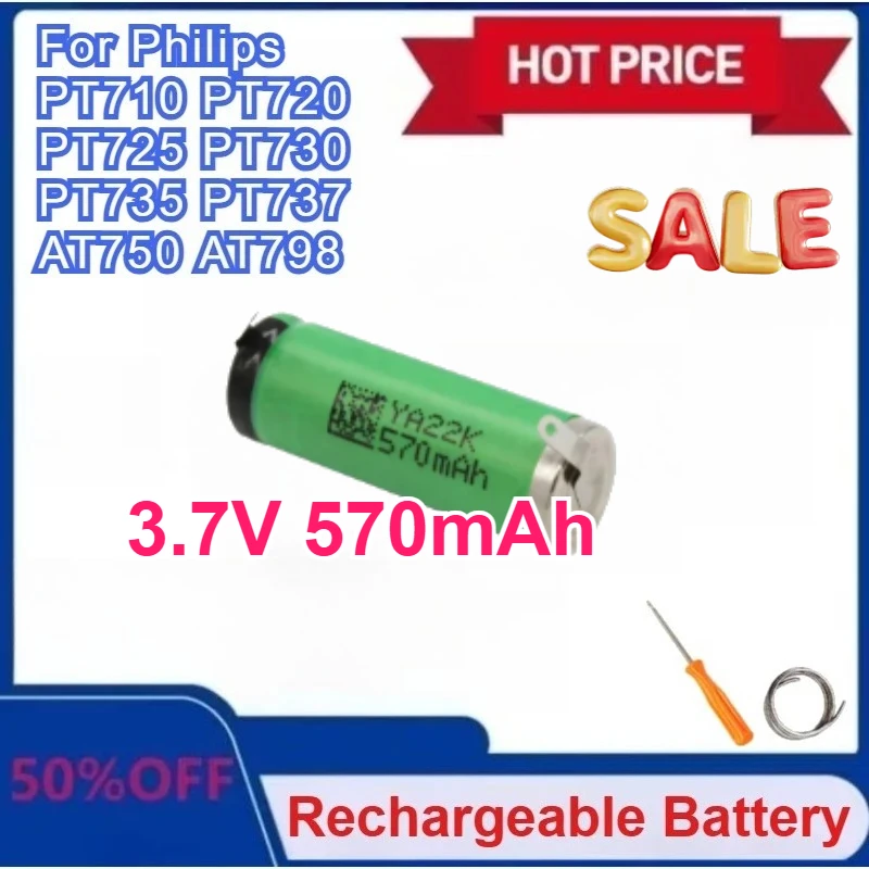 

New 570mAh Shaver Battery for Philips PT710 PT720,PT735,PT737,AT750,PT725,PT730,AT798,AT791,AT757,AT752,PT786,PT764,PT763 PT762