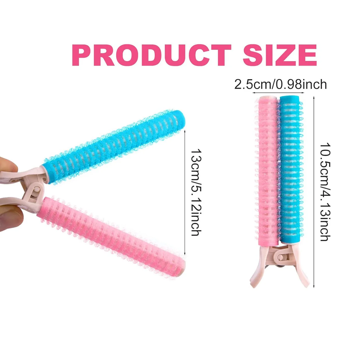 2cs Volumizing Hair Clips Hair Root Clips, Hair Curlers for Bangs and Roots, Fast Hair Styling Tools, Lightweight and Portable