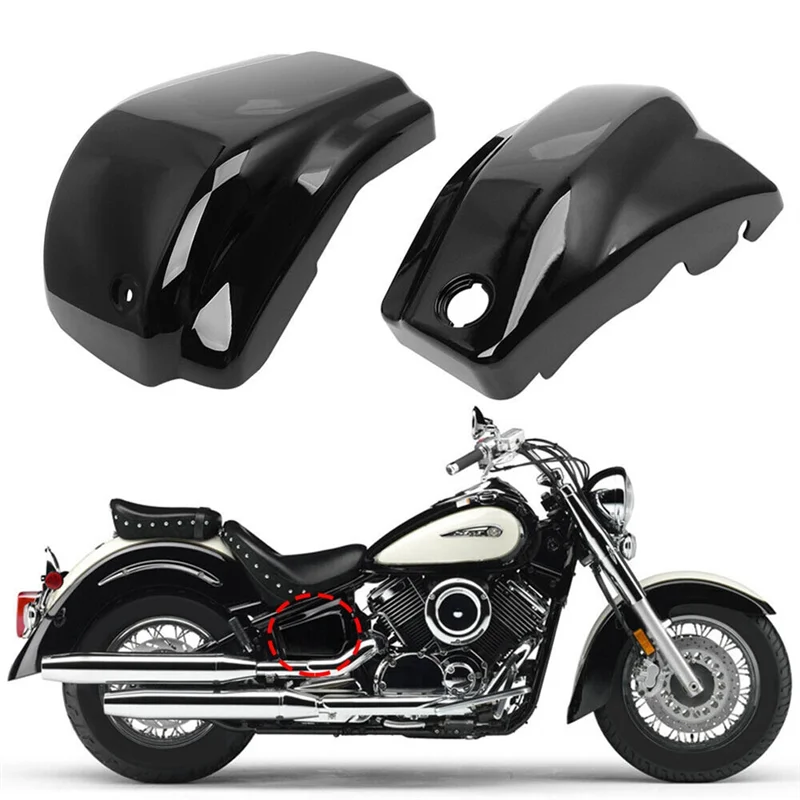 

Battery Side Fairing Covers Parts For Yamaha Dragstar Vstar XVS1100 Custom 1999-2011