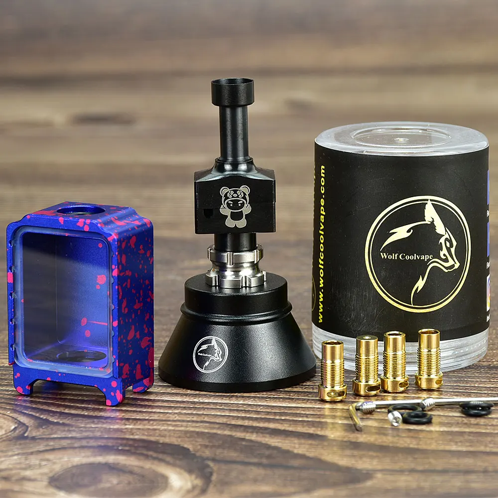 

Wolfcoolvape Boro Tank vape rba tank Wick d Bridg d Style RBA 316ss, алюминий для BB/заготовки AIO Box Mod Kit