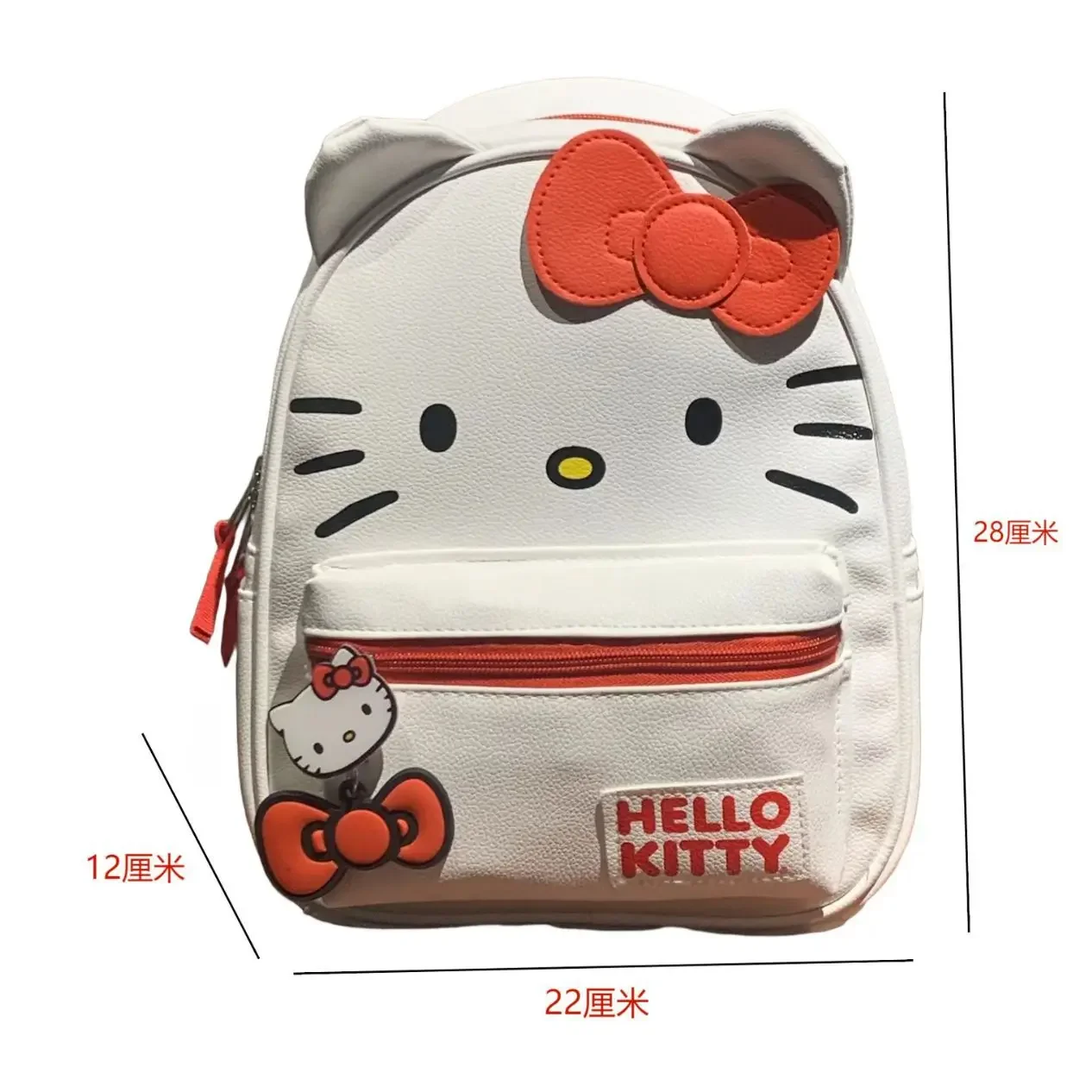 Imagem -05 - Miniso-mochila Hello Kitty para Estudantes Bolsa Escolar Leve e Versátil para Meninas Bolsa Fofa para Mulheres