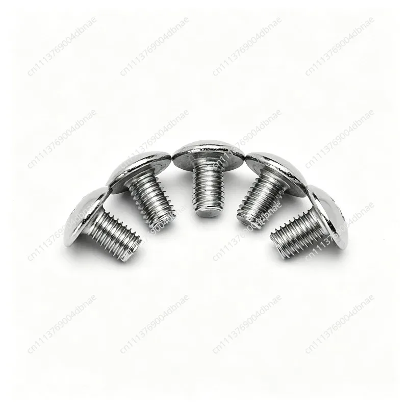 Carbon Steel Nickel Plated Cross Large Flat Head Screws Machine Teeth Screws Flat Round Head Large Umbrella Head Machine Screws