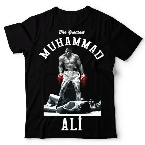 Muhammad T Shirt Plus Size Men Gym Ali Fitness Short Sleeve T-Shirt Printed Top Casual Loose Jogger Pure Cotton Tee oversized