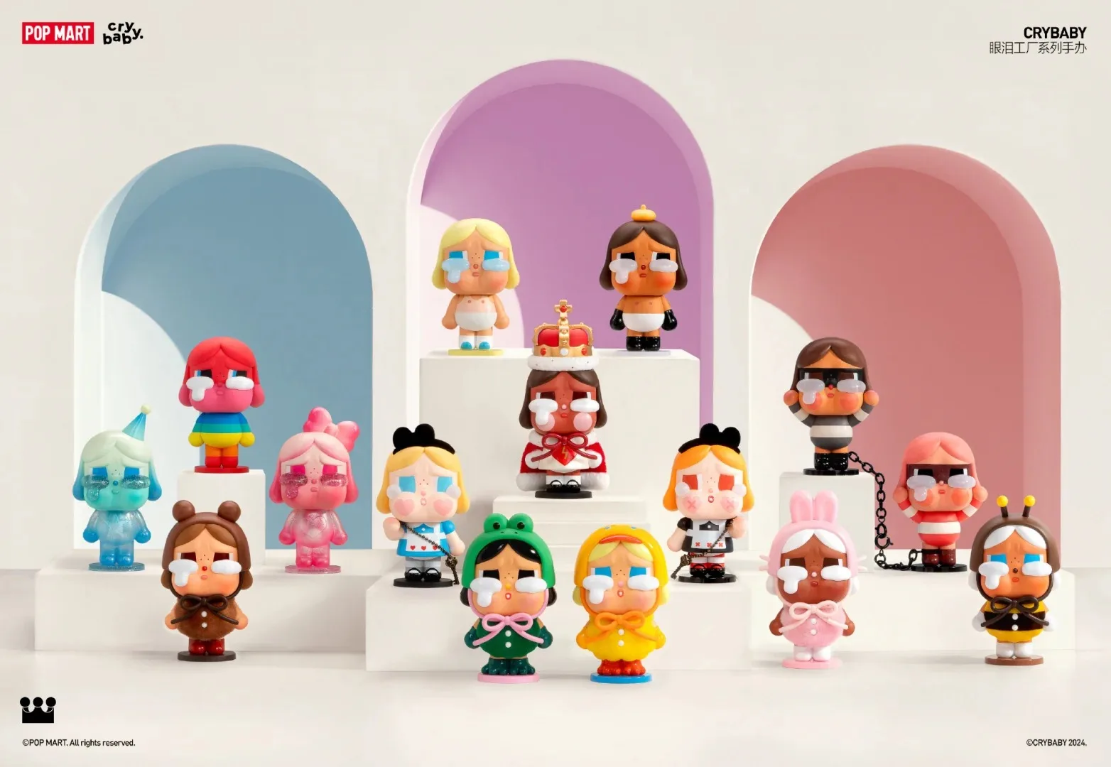 Original Popmart Crybaby Crying Again Series Blind Box Mystery Box Toys Doll Kawaii Crybaby Figure Collection Kids Xmas Gift view 3
