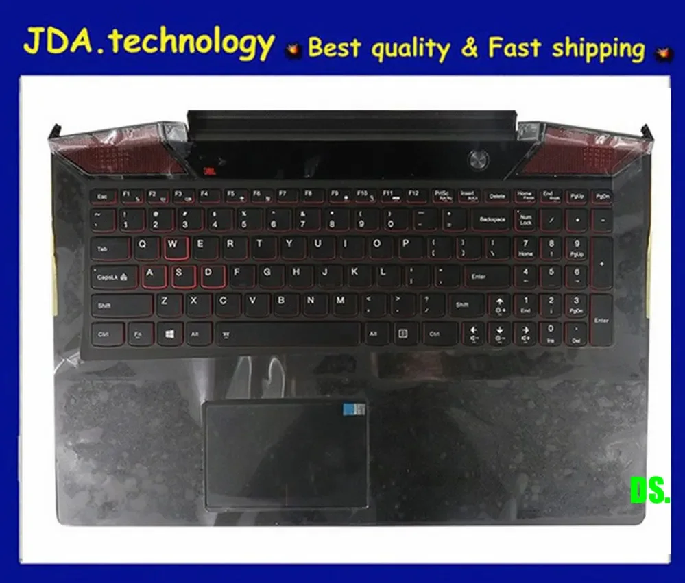 Nuevo/org para Lenovo Ideapad Y700-17 Y700-17ISK reposamanos teclado estadounidense cubierta superior Touchpad 5CB0K37596 AP0ZH 000400   Retroiluminado