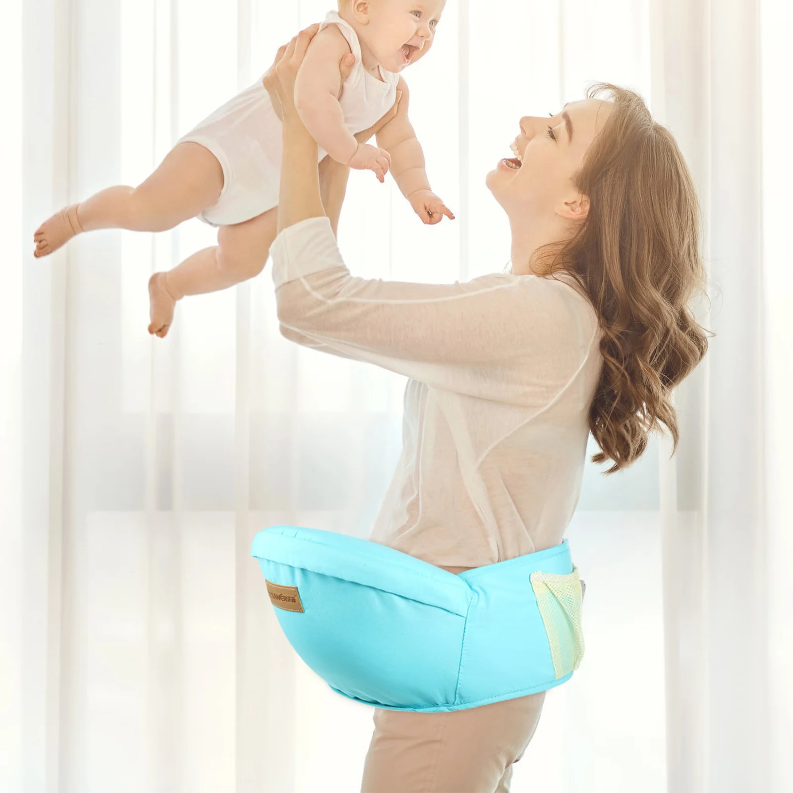 

Baby Waist Stool Carrier with Hip Seat Shower Gift Light Toddler Front for Velvet