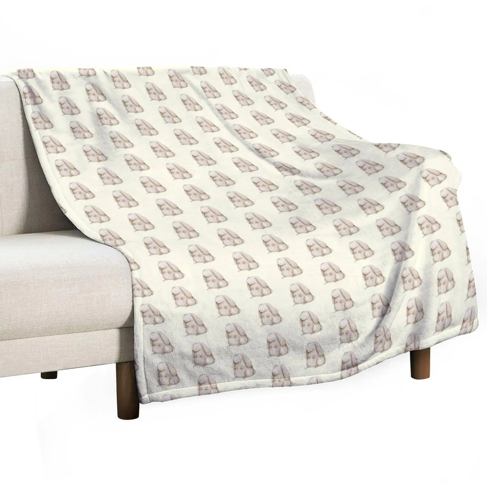 Plump Bunny Throw Blanket for sofa Luxury Soft Beds Blankets