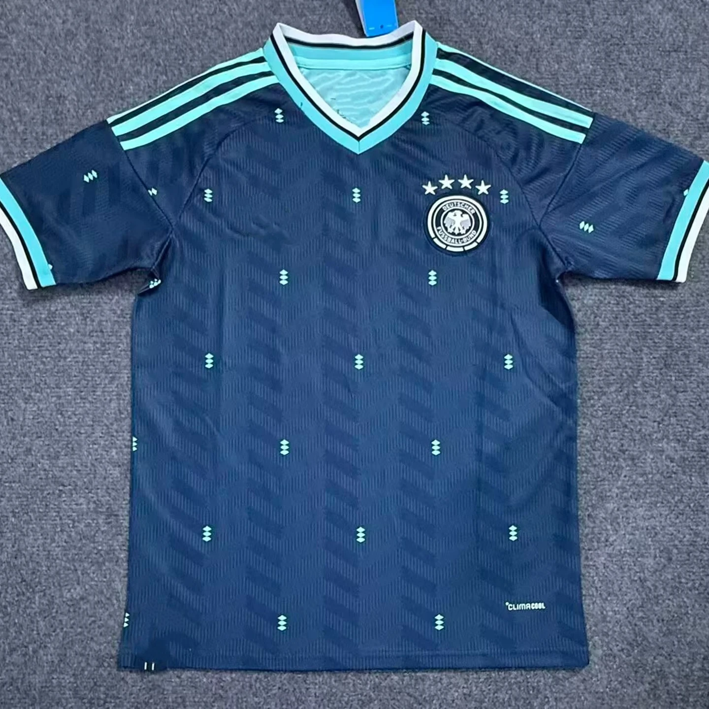 قميص منتخب ألمانيا لكرة القدم مقاس كبير نسخة تايلاندية بتصميم رجالي قصير الأكمام من نسيج البوليستر مريح وماص للعرق #3