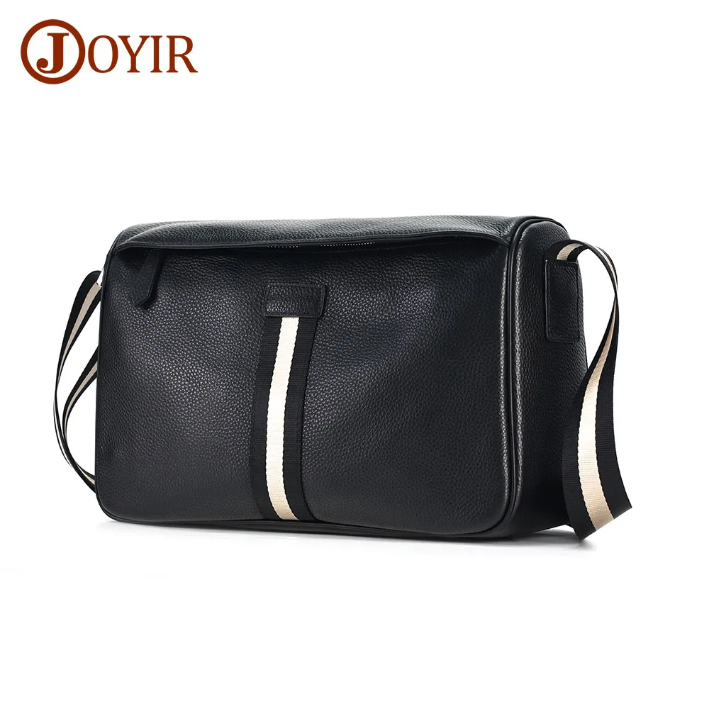 

JOYIR Genuine Leather Men Trendy Casual Crossbody Bags Large Capacity Sling Bag for Male High Quality Shoulder Bag Satchel Bags