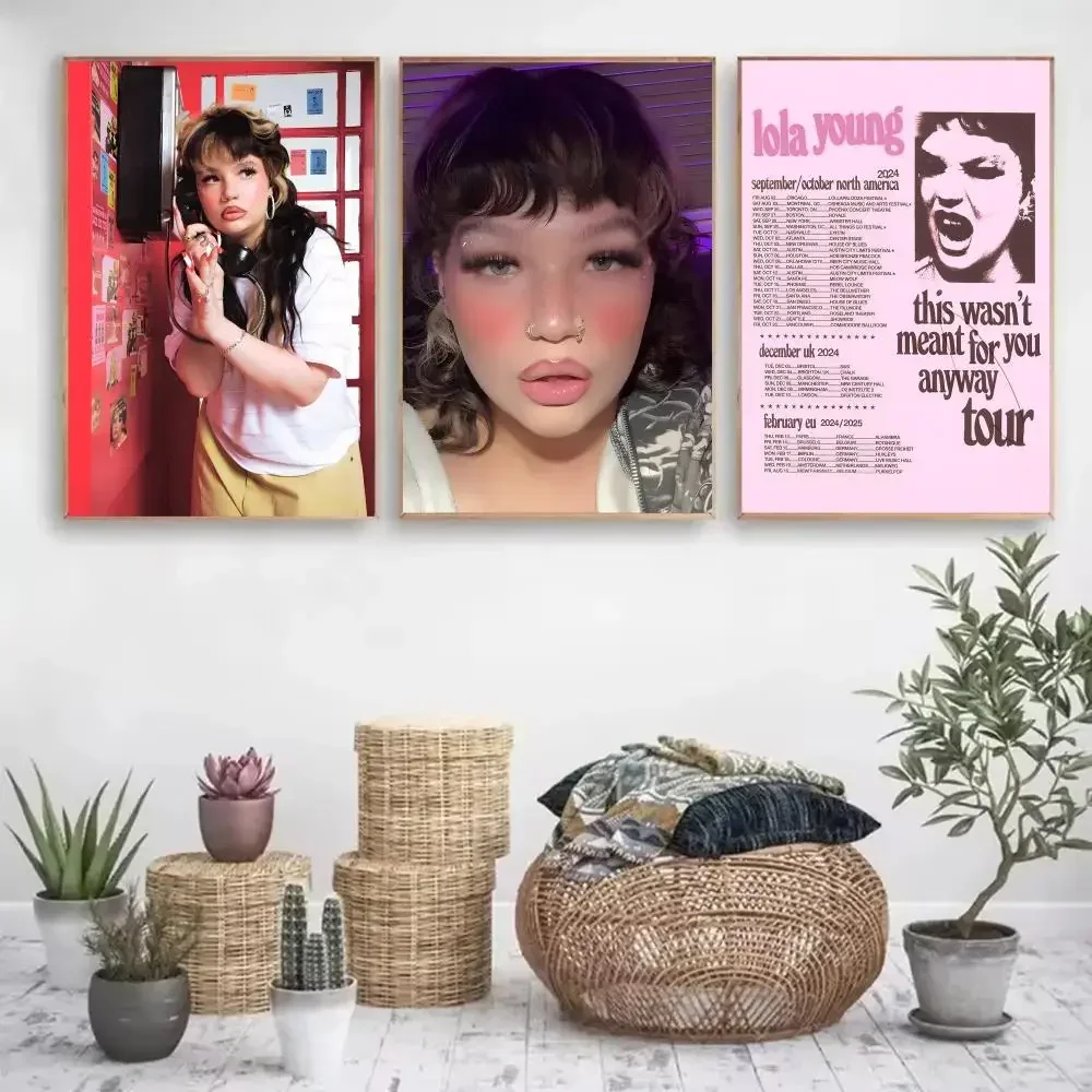 Hot Singer L-Lola Young Poster Paper Print Home Living Room Bedroom Entrance Bar Cafe Art Painting Decoration