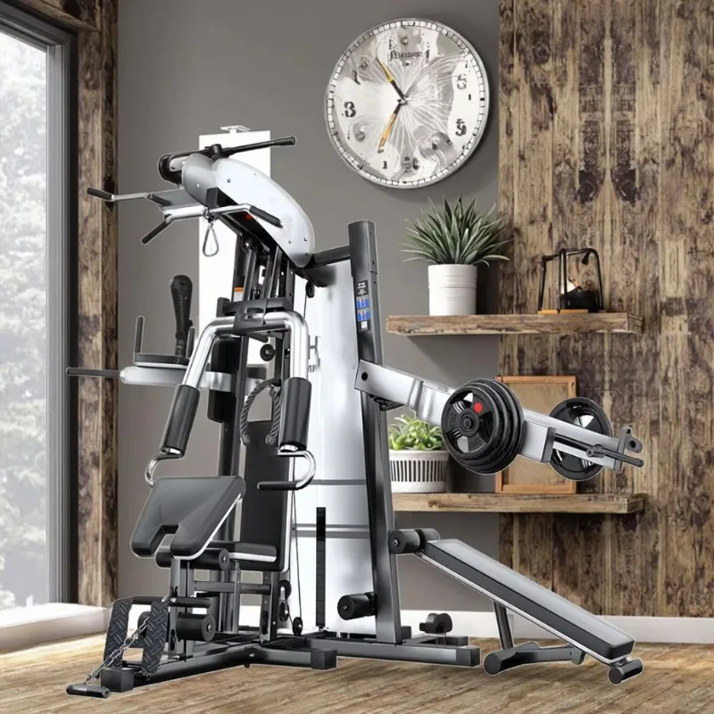 

High-Quality Three-Person Standing Comprehensive Trainer, Custom Logo Steel Gym Fitness Equipment