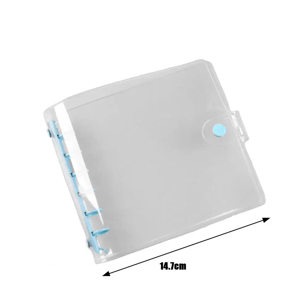 A7/A6ประสานกันน้ำบัญชีแยกประเภทปกอ่อน A6ใสแฟ้มงบประมาณเครื่องผูกสมุดบันทึกนิ่มโปร่งใสเปลือกเครื่องใช้สำนักงาน