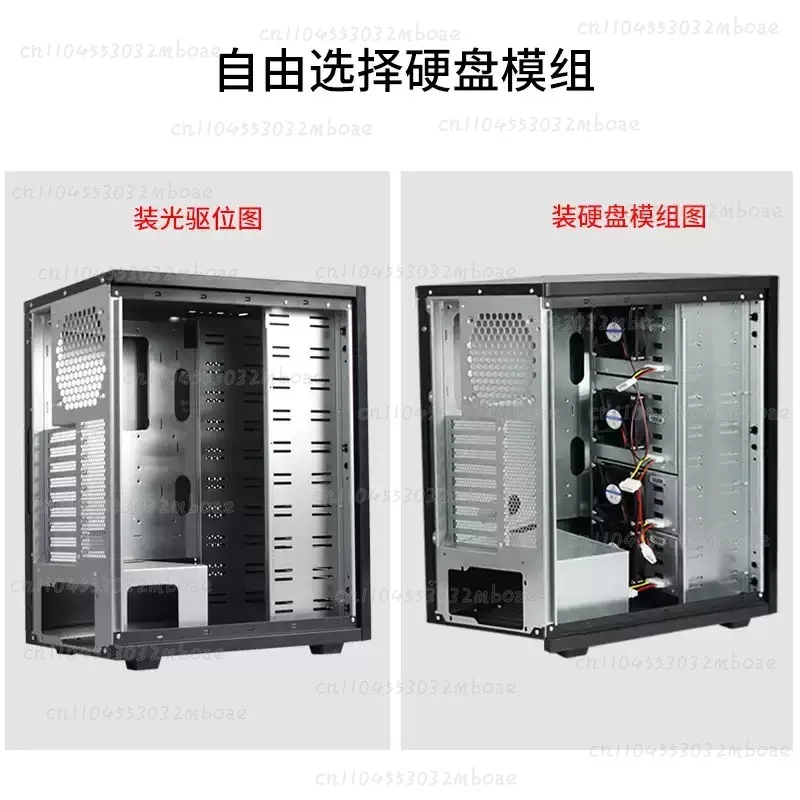 Multi-disk Tower Server NAS Storage Chassis Optical Drive Disk Burning and Rendering Workstation 12Disks Industrial Control Host