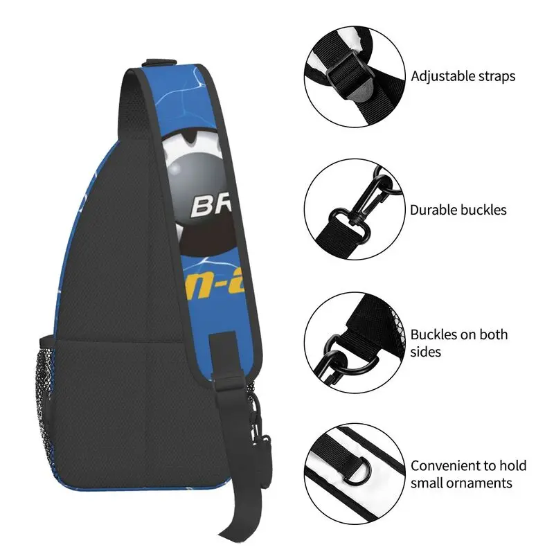 BRP ATV Can Am Logo Sling Chest Bag Custom Crossbody Shoulder Backpack for Men Traveling Daypack