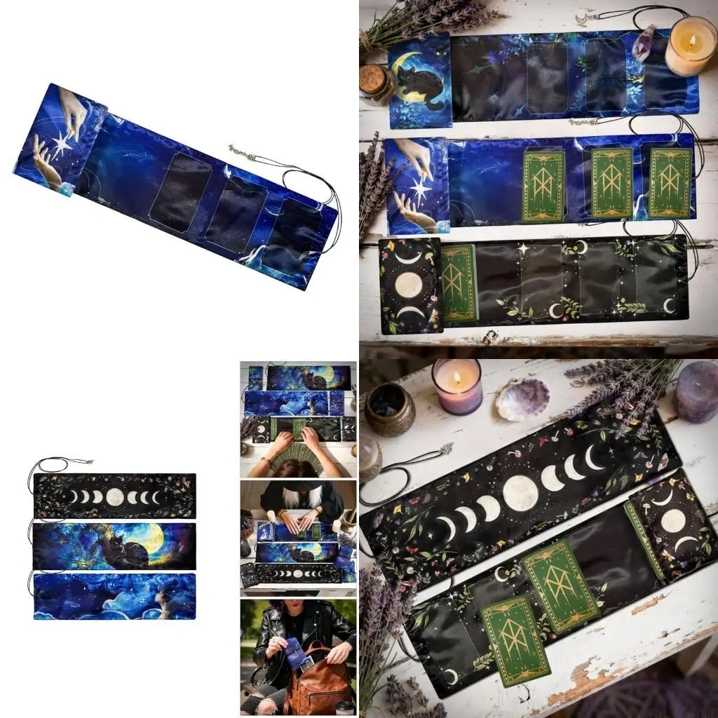 

M5TC портативный элегантный держатель для карт Таро с быстросъемной застежкой, сумка для хранения гадания, аксессуары для карт