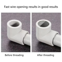 Y3NA Electric Drill Adapter Hexagonal Adapter 1/2inch 3/4inch Water Pipe Inner Hole Opener Threader Maintenance Replacement