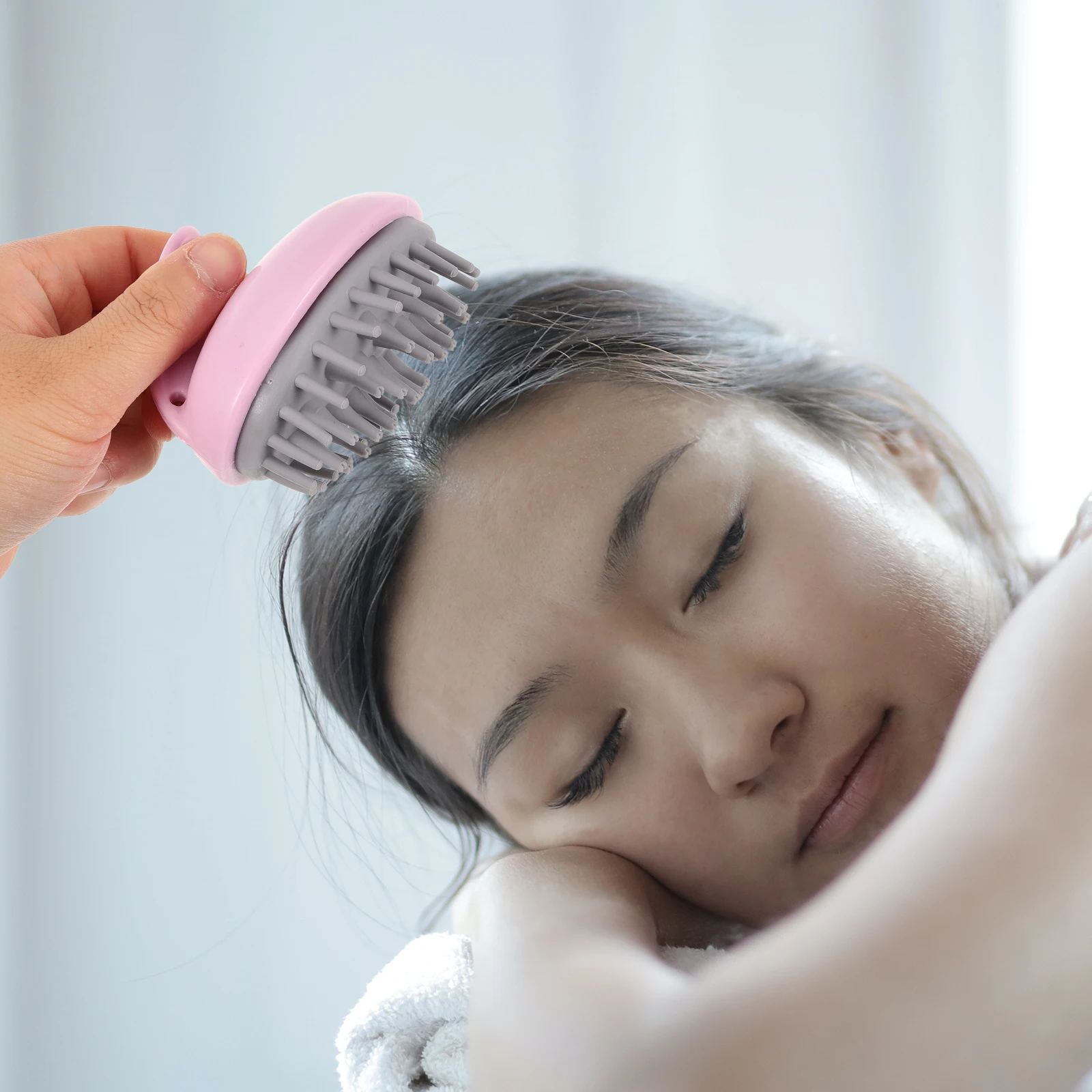 

2PCS Hair Scalp Massager Shampoo Brush for Growth Detangler Earth Tones Portable Size Various Hair Styles Thick Thin Increase