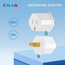 3-Prong to 2-Prong Outlet Adapter 2/4 Pack - Portable & Polarized 3 Pin to 2 Pin Grounding Converter Socket, Wall Outlet Plug