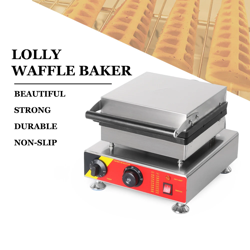 220V 110V Christmas Tree waffle maker Lolly Waffle Maker with Sticker Commercial Waffle Baker IT-501