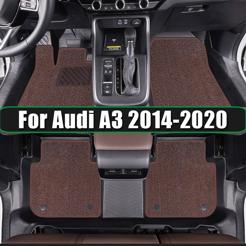 

Премиальные автомобильные коврики из TPE для Audi A3 2014-2020, A7 2019-2024, ковровые покрытия для салона автомобиля, аксессуары для стайлинга