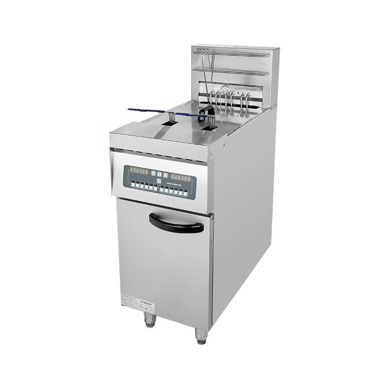 double-cylinder electric fryer, commercial stainless steel intelligent constant temperature fryer electric fryer