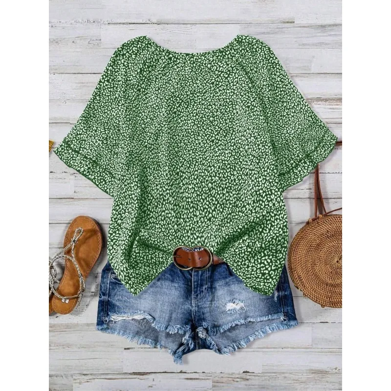 Plus Size 1XL-5XL Women's Casual Plaid Print Long Sleeved V-neck T-shirt Tops Ladies Fashion Long Sleeve Blouse image 2