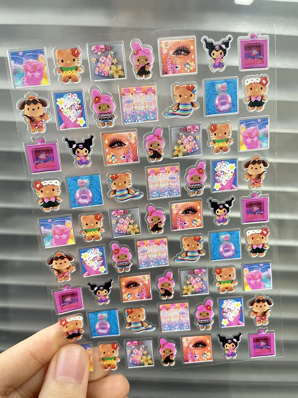 Diy Pvc Adhesive Stickers Nail Art Decor Cartoon Cute Hello Kitty Animals Scrapbook Handbook Waterproof Sticker Toy Gifts image 3