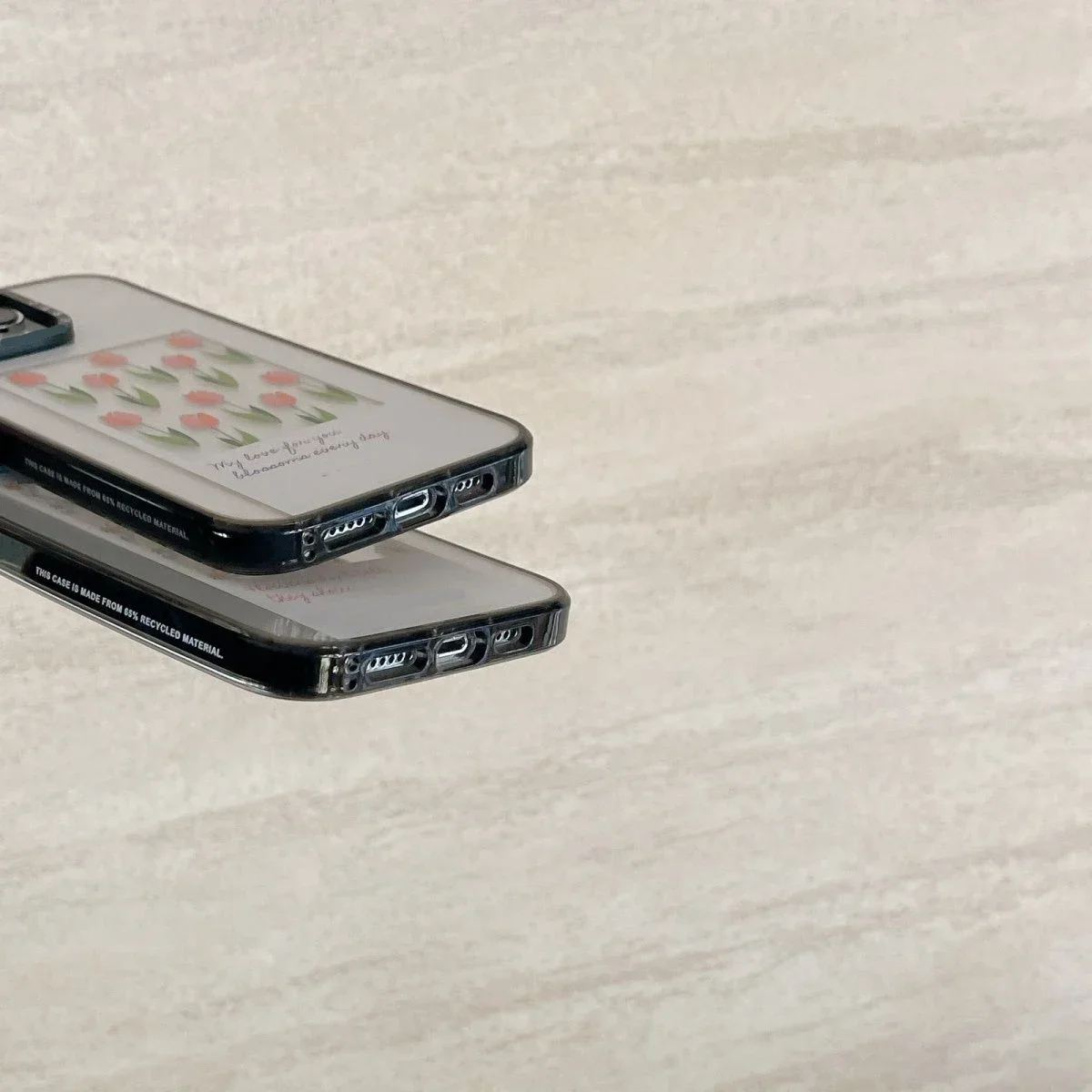 Funda de teléfono acrílica con flores minimalistas para IPhone, 11, 12, 13, 14, 15, 16 Pro Max, 16 Pro Max