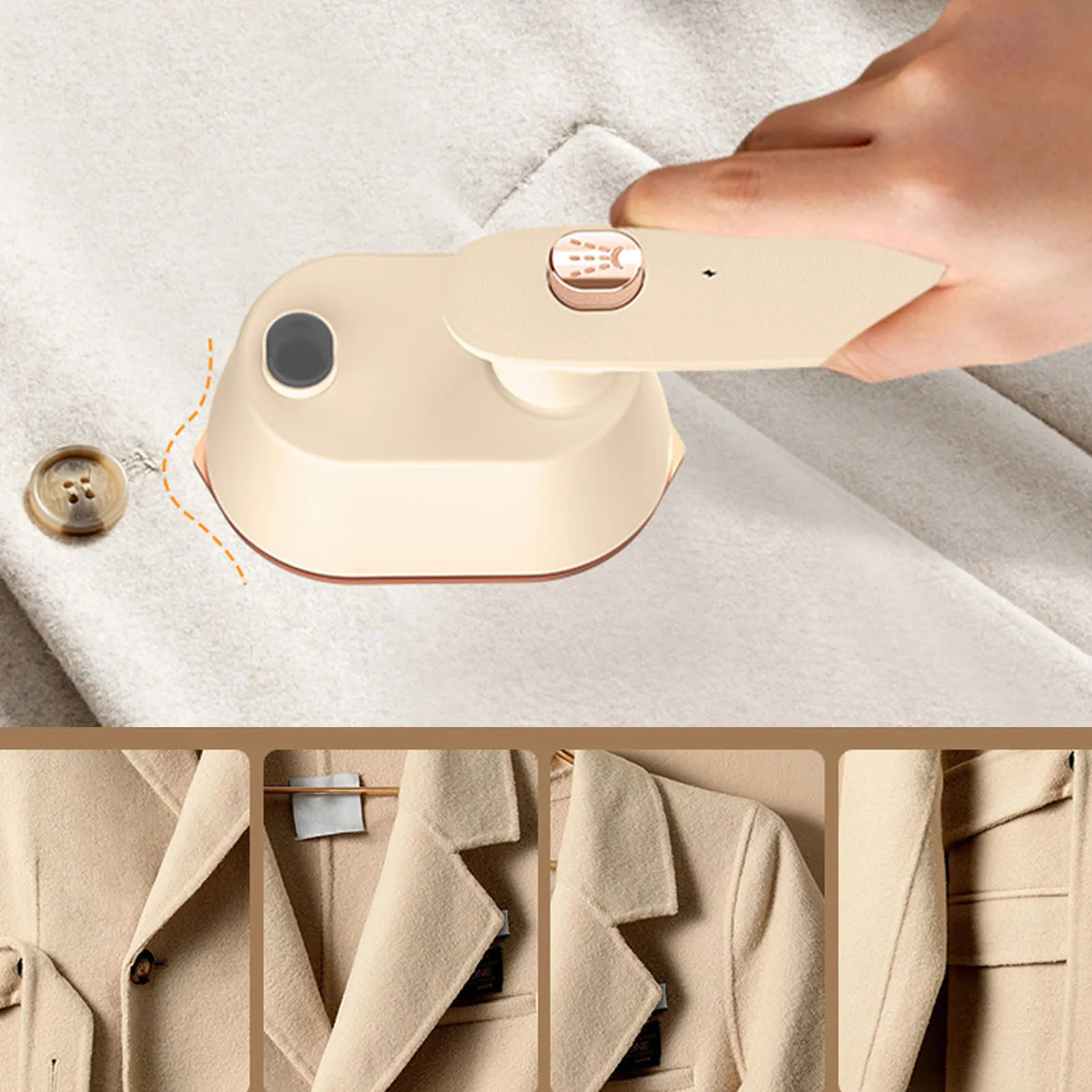 

Портативный мини-ручной паровой утюг для путешествий, сухой и влажной гладильной машины двойного назначения, идеально подходящий для деловых поездок в общежитии на колесах