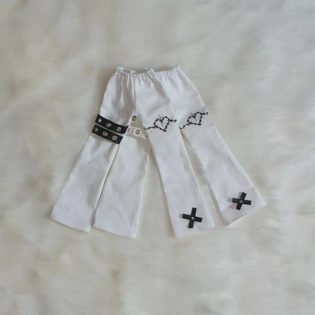 Nova chegada 1/4 roupas de boneca para 45cm bjd boneca branca calças compridas brinquedos da menina vestir-se jogar casa moda presente boneca acessórios