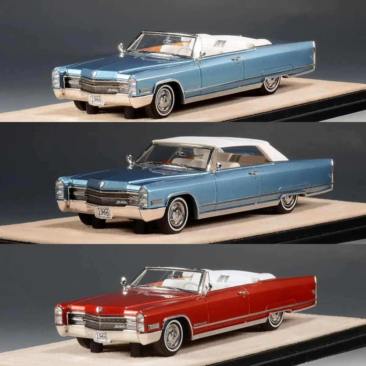 

Stamp 1:43 Eldorado Convertible 1966 Vintage Car Simulation Limited Edition Resin Metal Static Car Model Toy Gift