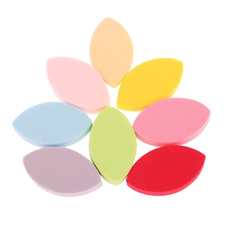 20Pcs/Set Leaf Type Cosmetic Puff Powder Puff Sponge Beauty Tools Wet And Dry Use Eyelash Extension Pad Exercise