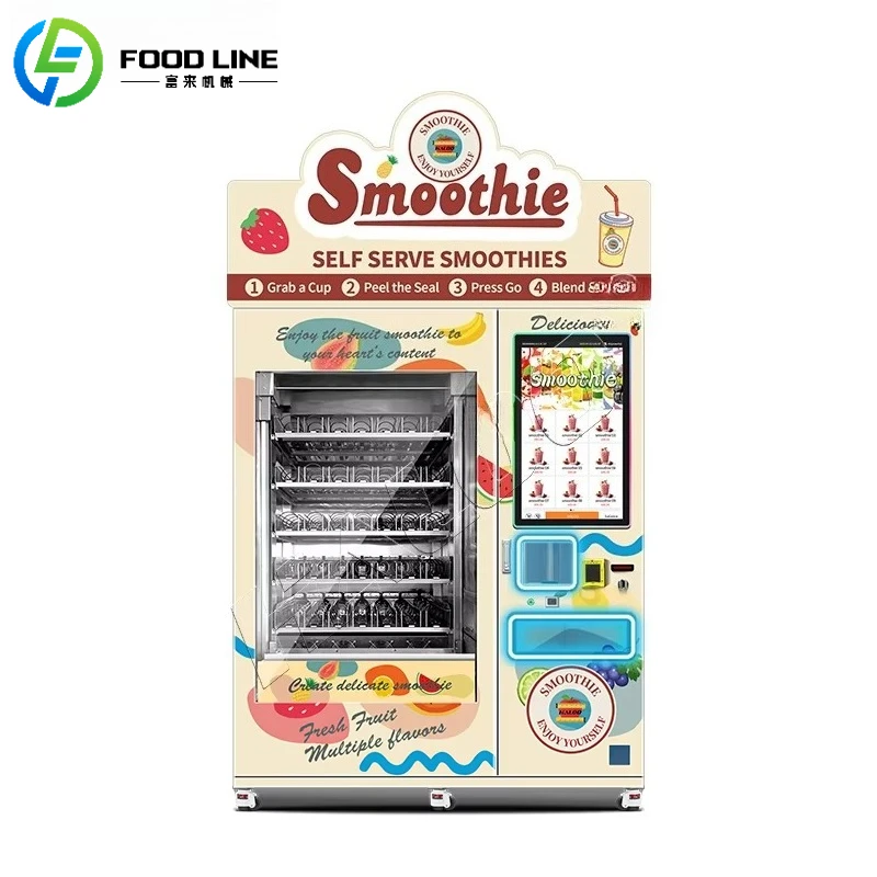 

FL Customized Smoothie Vending Machine Slushie Granita Frozen Drink Dispenser With Multi Flavor Selection And Touch Screen