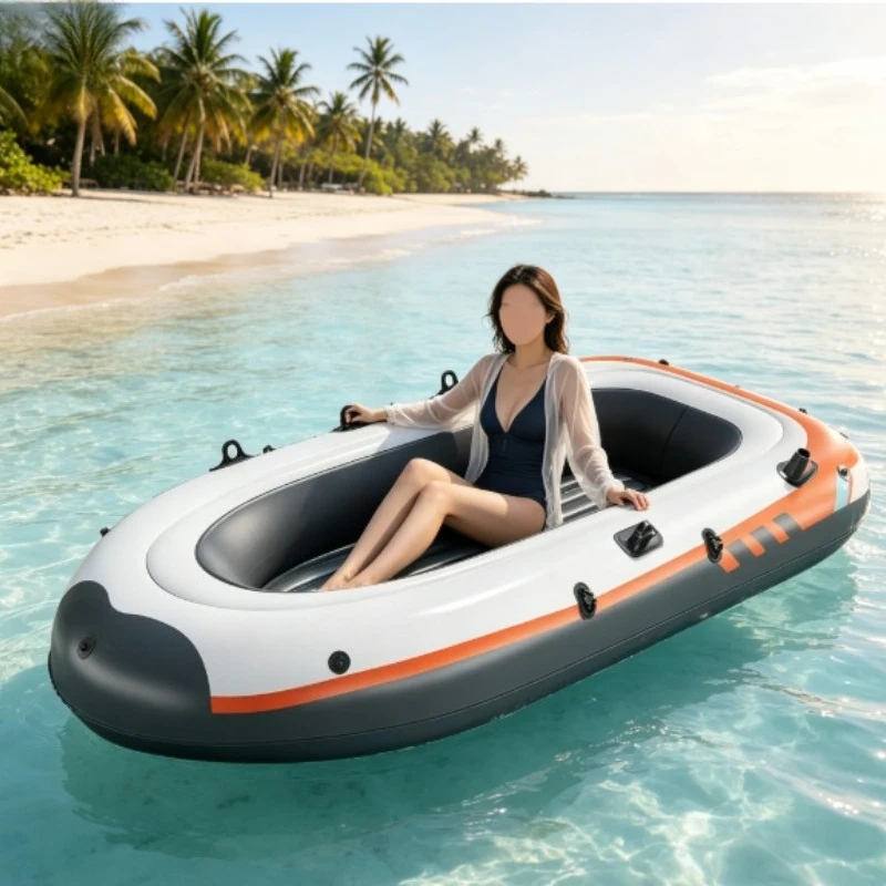 Thick Inflatable Kayak Outdoor Family Fishing Boat Wear-resistant High Raft Multi-person Drift Small Boat