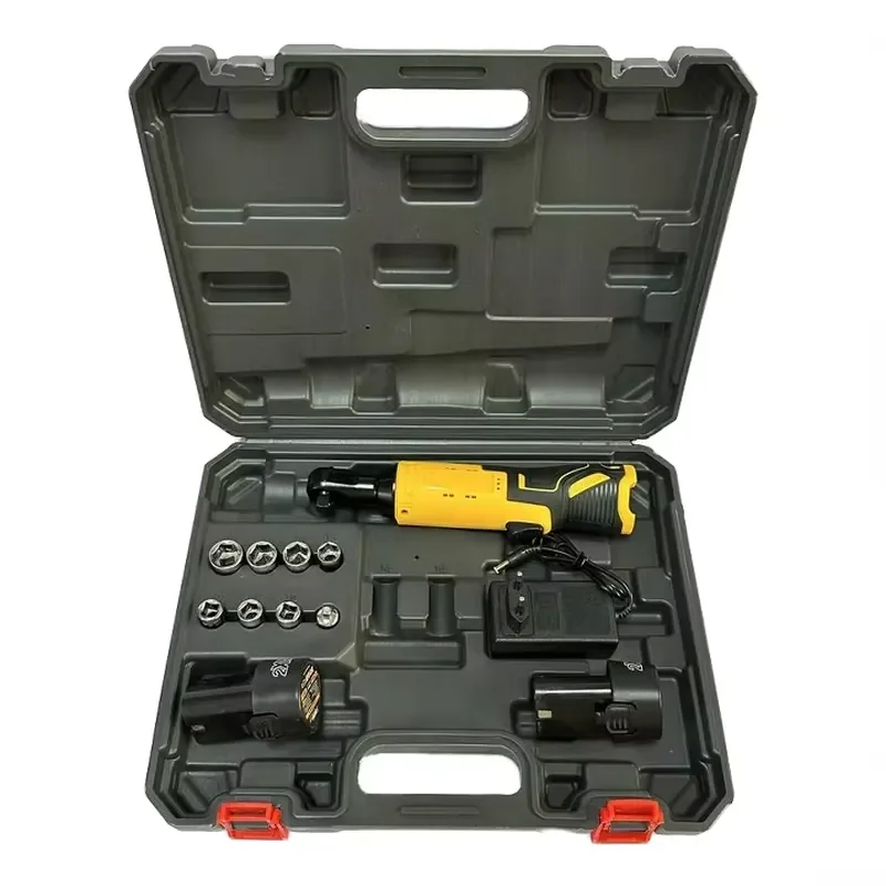 12V Cordless Industrial Electric Brushless Impact Wrench Tool Set Adjustable Angle Lithium-Ion Battery 120Nm Max Torque 3