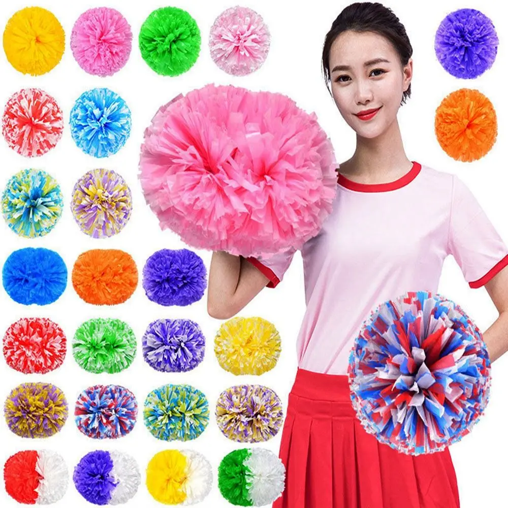 Competition Flower Double hole handle Club Sport Supplies Dance Party Decorator Cheerleader Pom Poms Cheerleading Cheering Ball