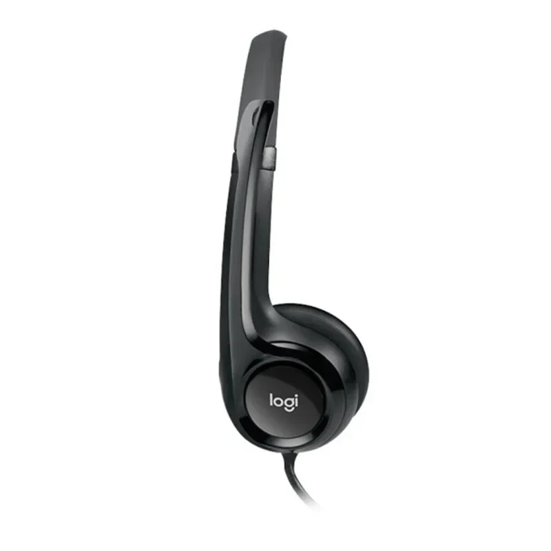 H390 Wired Computer Headset With Noise Reduction Foldable MicWith Volume/Mute Control Earphone