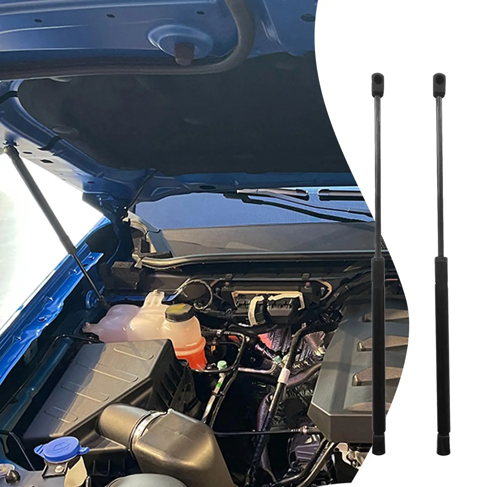 

2 шт. стойки капота, автомобильные фитинги, замена автоматического подъема капота, опорные стержни, детали для Ford Ranger Everest 2015-2021