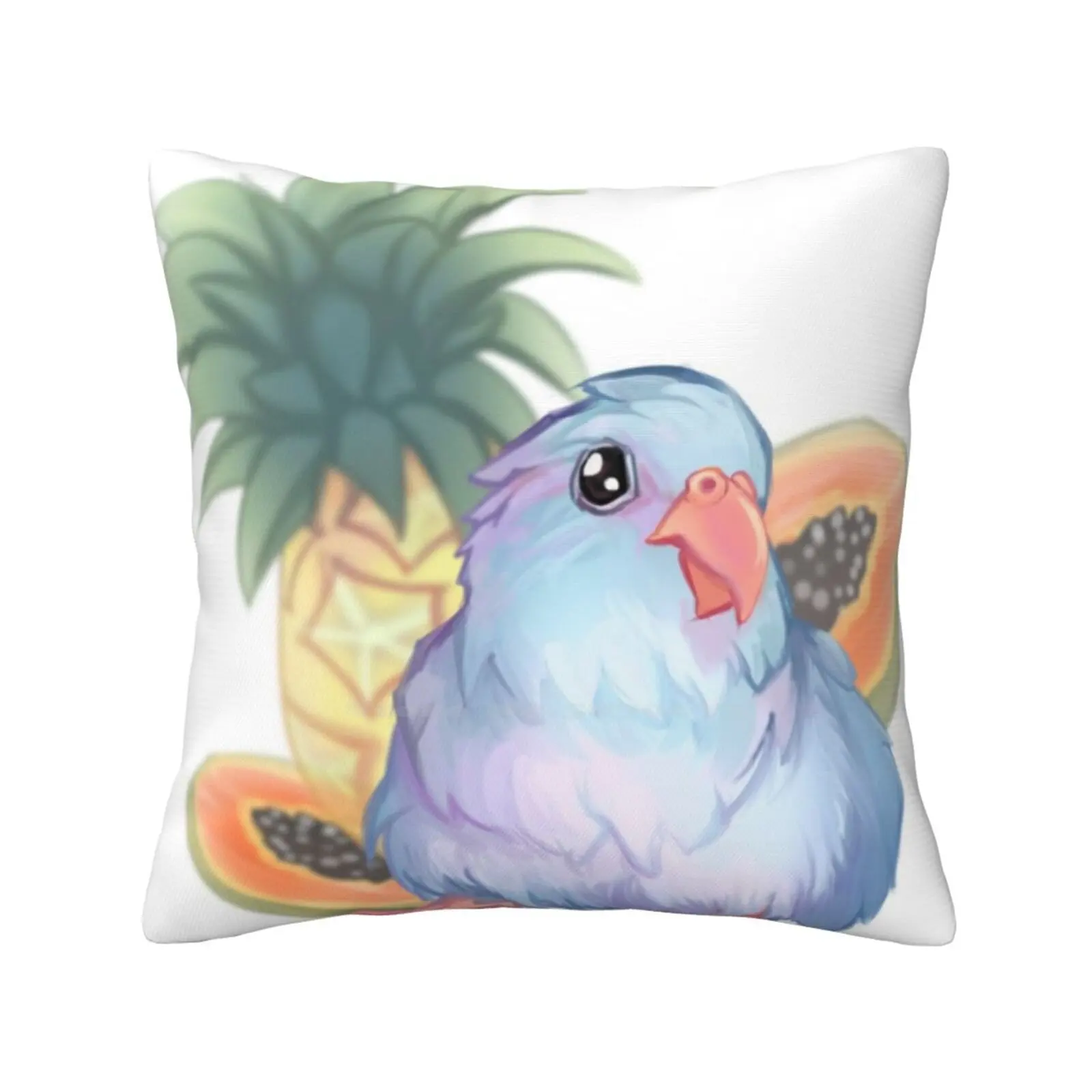 Parrotlet Blue Birb Pillows Case Bedroom Home Decoration Parrotlet Blue Birb Cute Birb Birb Art Chonky Borb Cute Fruits Cute