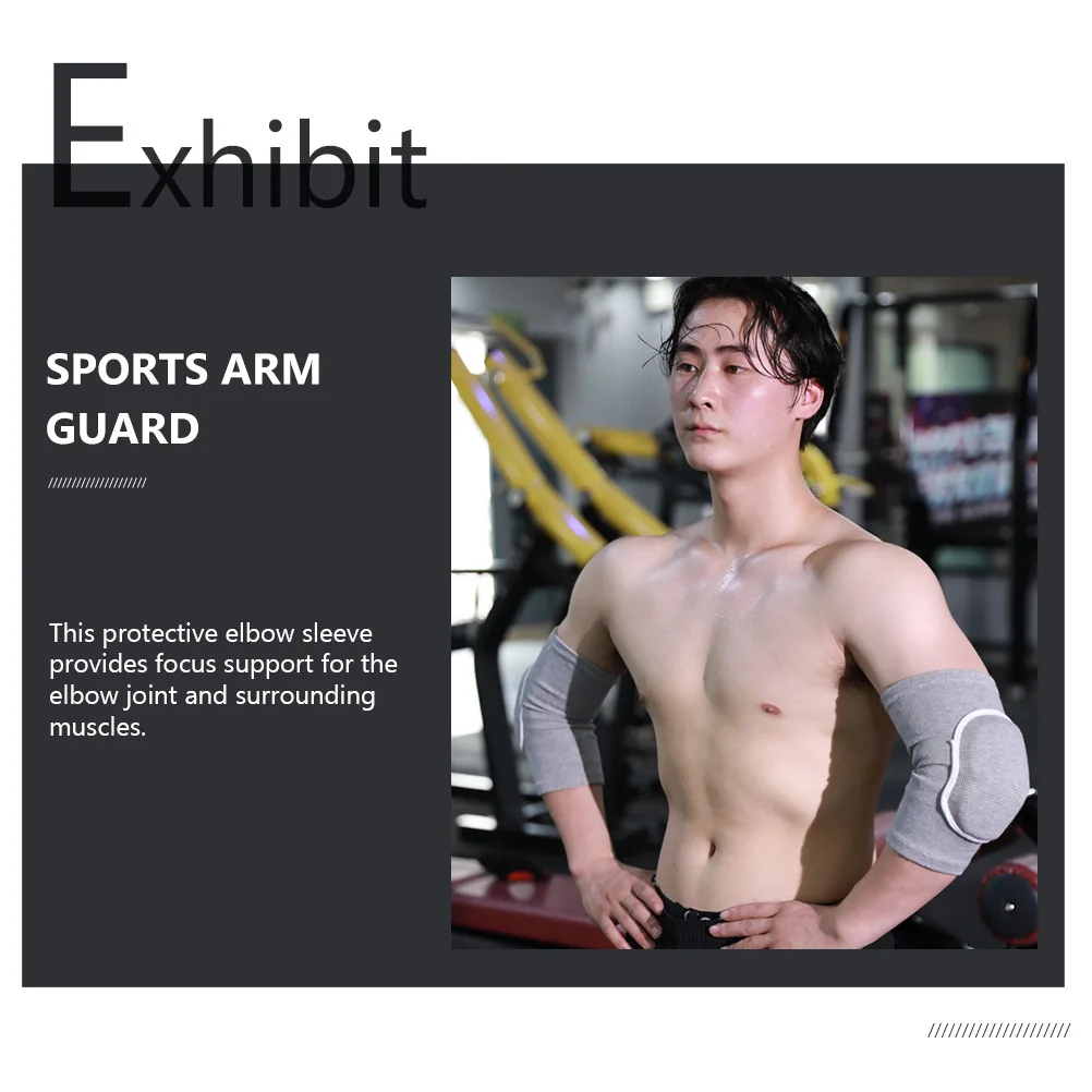 

1 пара дышащих налокотников для предотвращения столкновений, спортивная защита для рук, эластичный поддерживающий рукав для занятий баскетболом на открытом воздухе