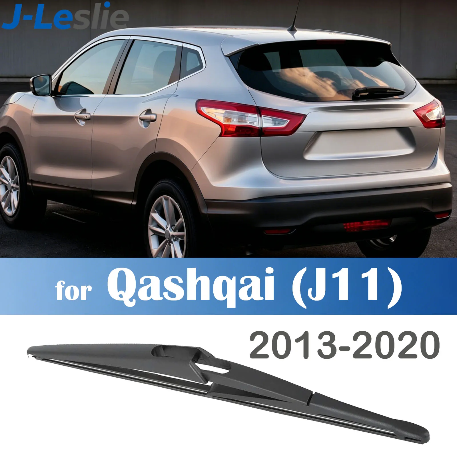12 Zoll für Nissan Qashqai J11 2013-2020 Heckscheibenwischerblatt Windschutzscheiben-Heckklappenfensterwischer Zubehör scheibenwischer Hinten Heckwischerarm