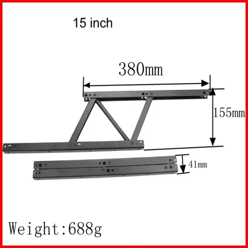 Bisagra plegable para mesa de té, soporte para muebles, mecanismo de techo, hardware, marco de escritorio de pie, estante de elevación, 1 ud.