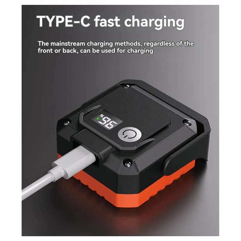 HRBAJ-سلسلة مفاتيح صغيرة قابلة لإعادة الشحن مقاومة للماء COB LED USB شحن مصباح العمل في الهواء الطلق مع ضوء كاشف مغناطيسي عالي الكثافة