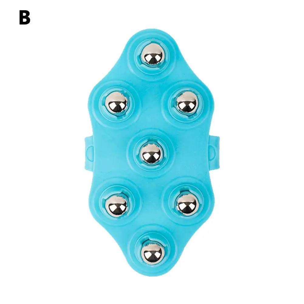 Массажный ролик с семью шариками из бисера, разминающий живот, желудок, тонкие меридианы, инструмент для выемки, ролик для ног, инструменты для артефактов тела H8y0