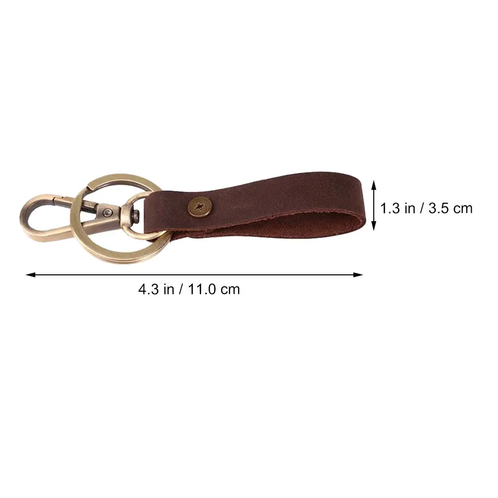 Retro Keychain Faux Key Ring Small Decorative Key Holder Organize Keys Easily Detachable Keyring Bag Purse Pendant Gift