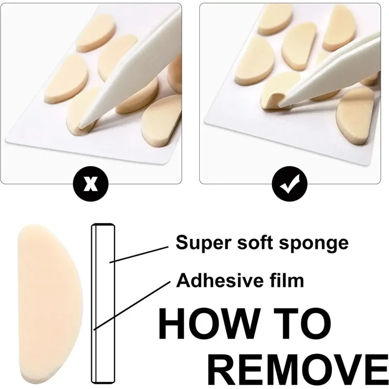 4 Pairs/Lot Soft Anti-slip EVA Sponge Material Nose Pad For Glasses Eyeglasses Nose Pads For Sunglasses Eyewear Accessories