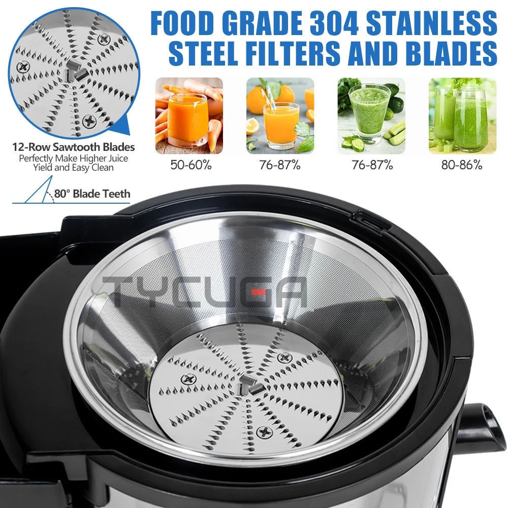 Электрическая соковыжималка для апельсина, 1,5 л, 800 Вт, блендер для фруктов и овощей, соковыжималка для лимона, многофункциональная соковыжималка, кухонная техника 110/220 В