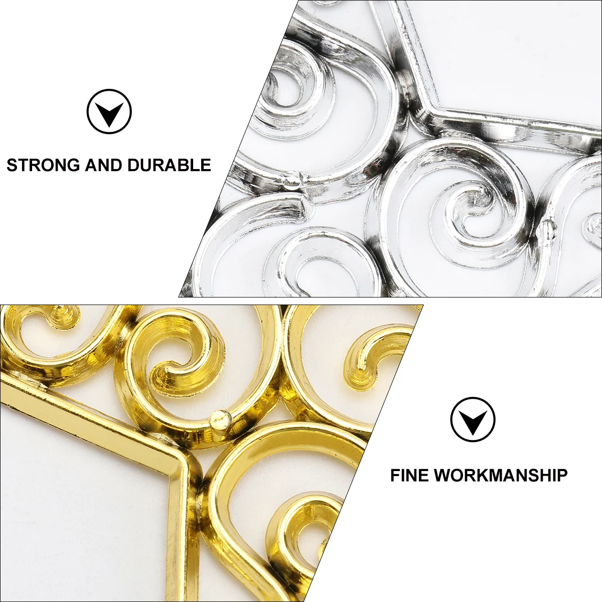 

50Pcs Lovely Star Shaped Pendant Decor Hollowed Xmas Hanging Ornament for Indoor Outdoor Holiday House Decoration